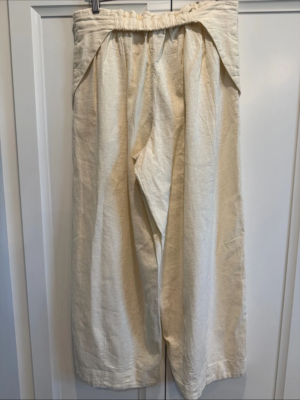 Free People Free-est Dune Pant-Wide Leg-Linen Blend Pull-On Pant